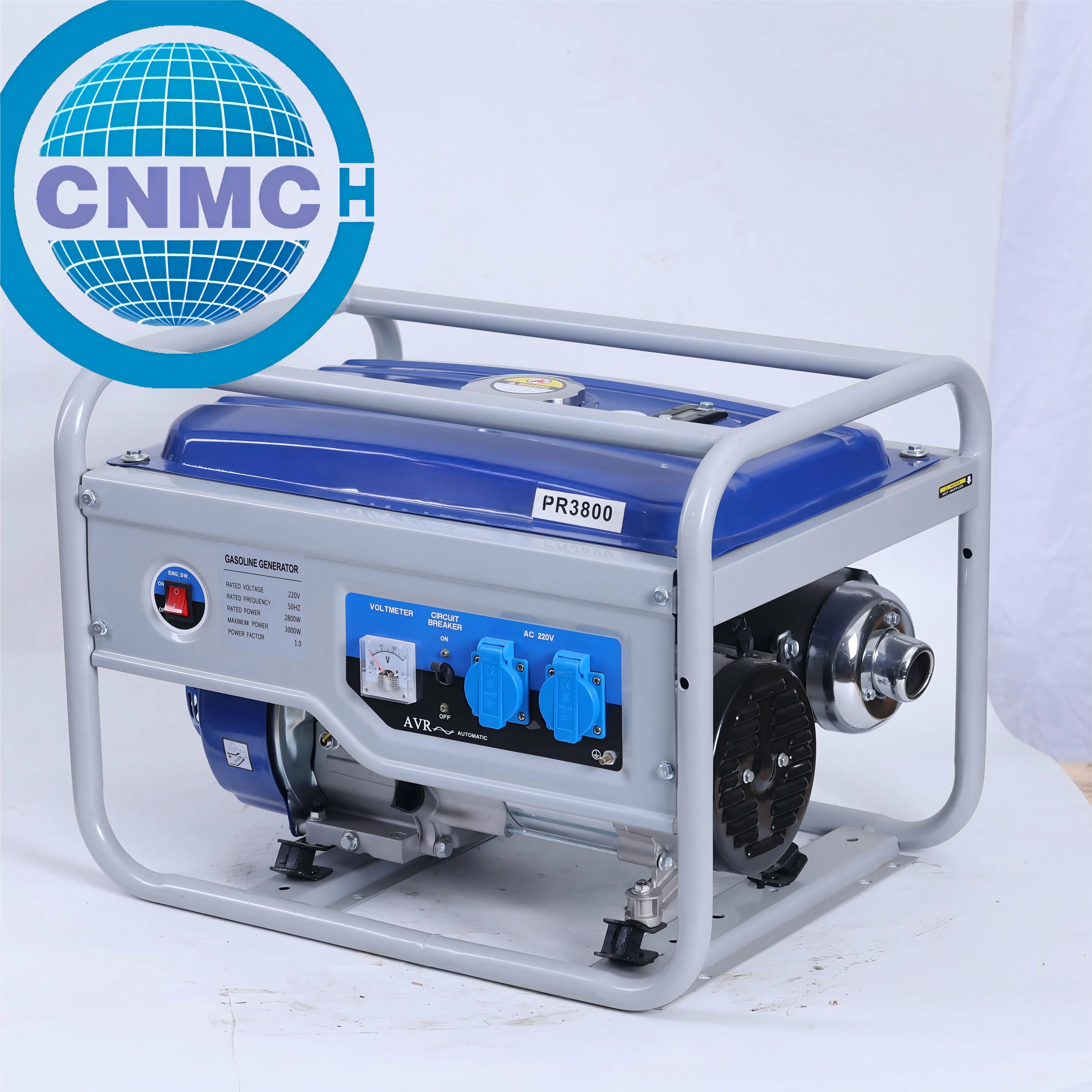 8000Watt Generator 220V 50HZ Generator 4-Stroke All-metal material Electricstart Air-Cooled for Household Use