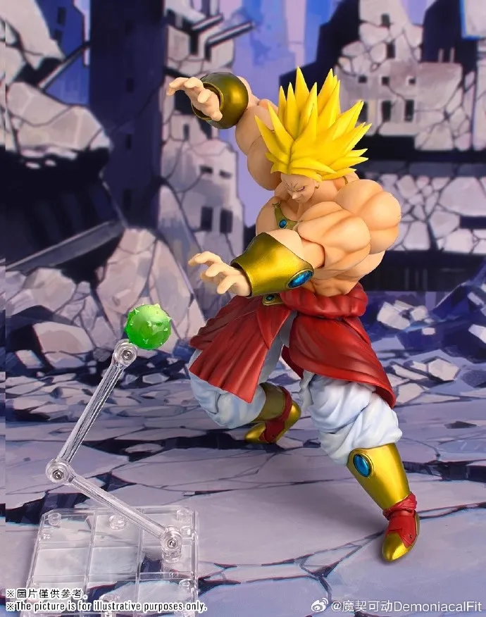 Demoniacal Fit Dragon Ball Z SHF Super Saiyan SSJ Legendary Berserker Broly Broli Anime Action Figure Model Toys