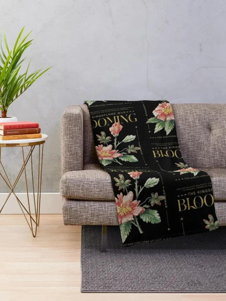 Throne Of Glass The Kingsflame Was Blooming Throw Blanket Fashion Sofas Baby Blankets