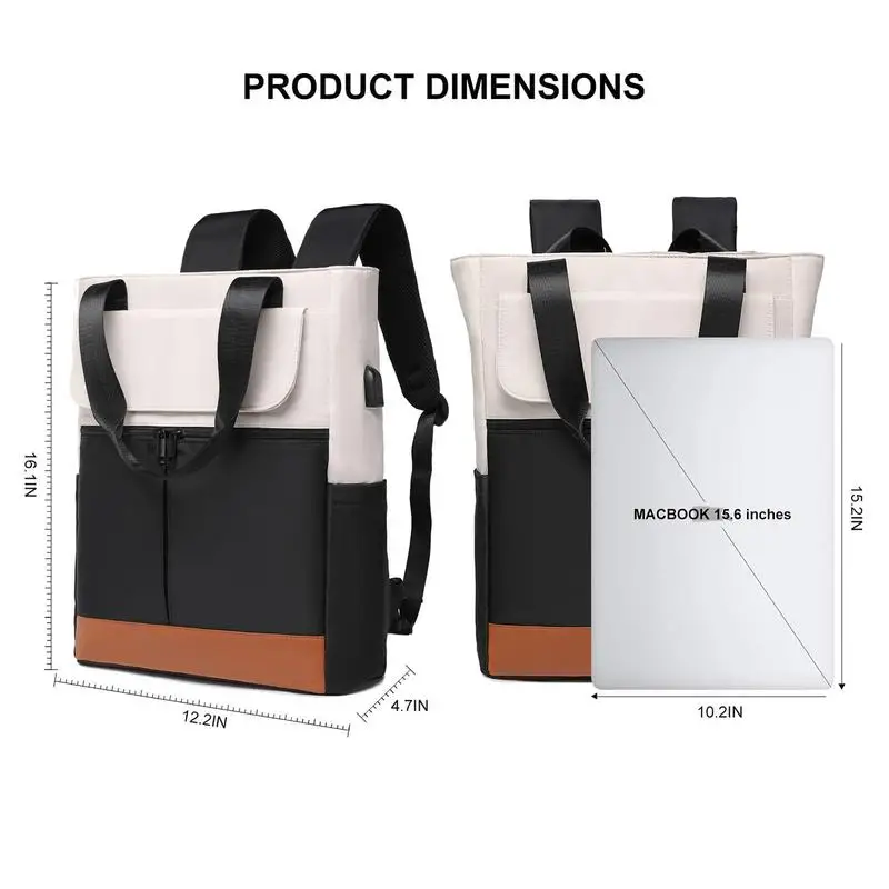 Laptop Backpack School Bag With USB Charging Port College Backpack Computer Bag Casual Rucksack For College Sports Work Travel