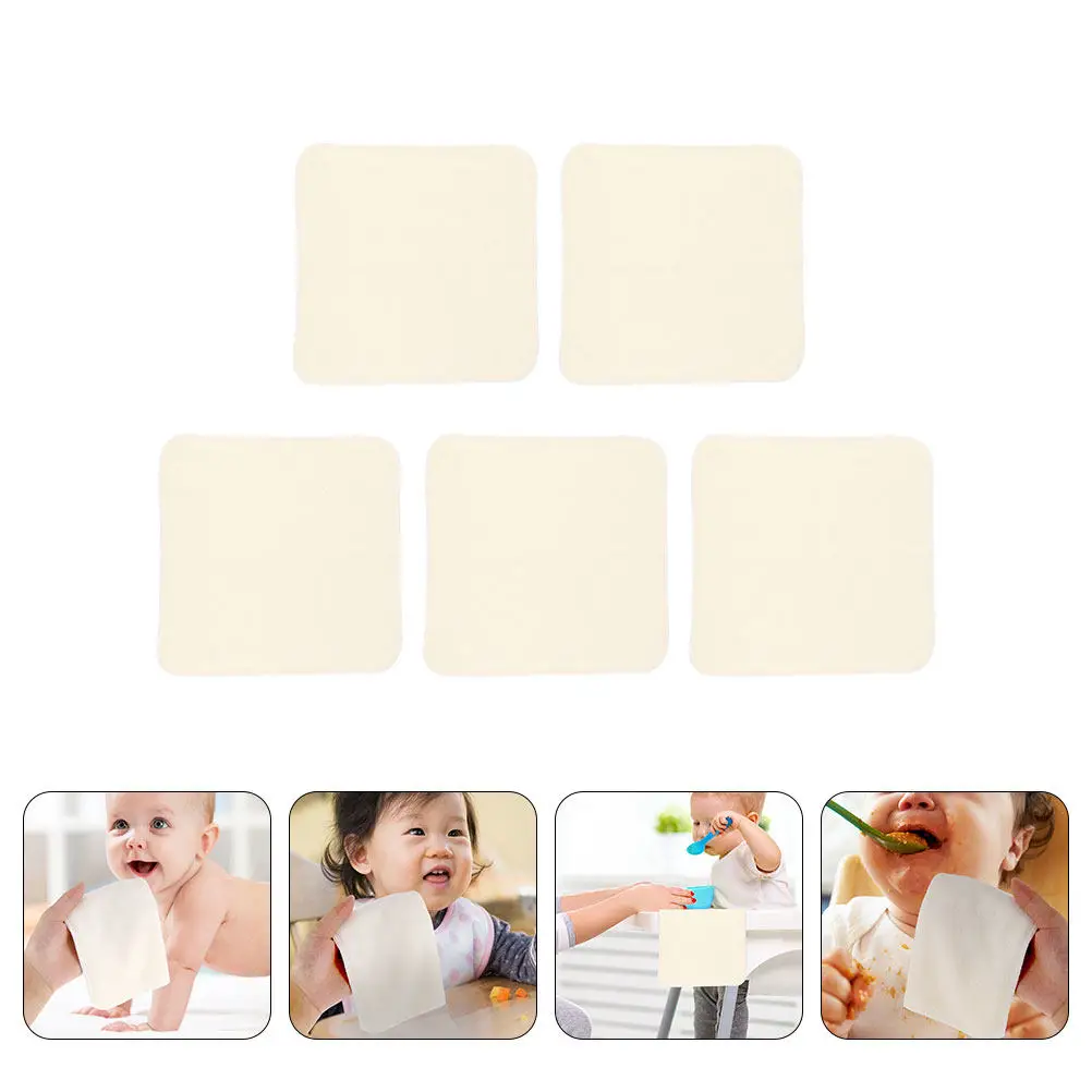 

Набор из 5 многоразовых салфеток-нагрудников для младенцев: высокоабсорбирующие, для слюней и ухода за лицом, для новорожденных и малышей в период прорезывания зубов