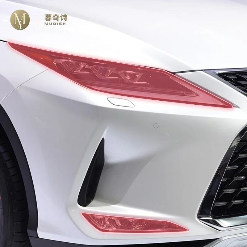 

pre cut car exterior headlight scratch resistant TPU protective film transparent/smoked For Lexus RX 350 450 2018-2021