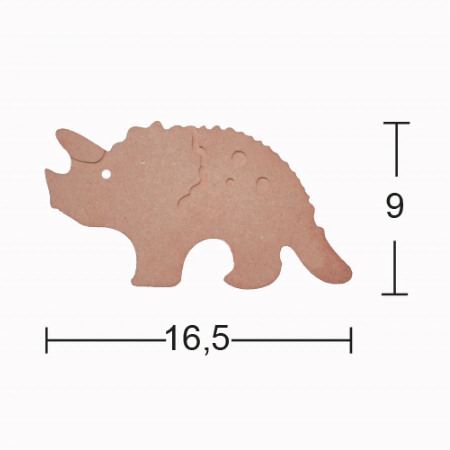 H109 Dinosaur Trinket, 18mm Figurative Wood Object