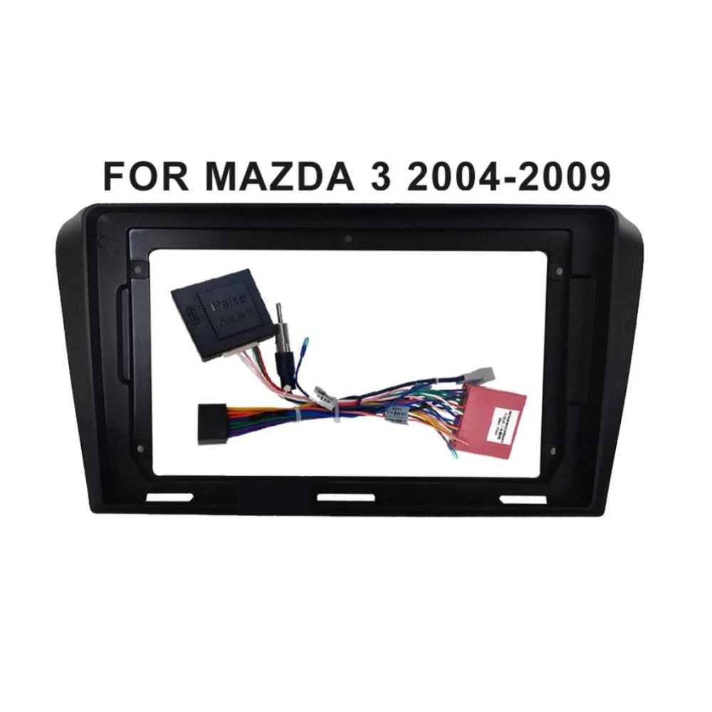 

Для MAZDA 3 2004-2009 Android Автомобильная радиопанель рамка Fascia дополнительные аксессуары шнур питания CANBUS