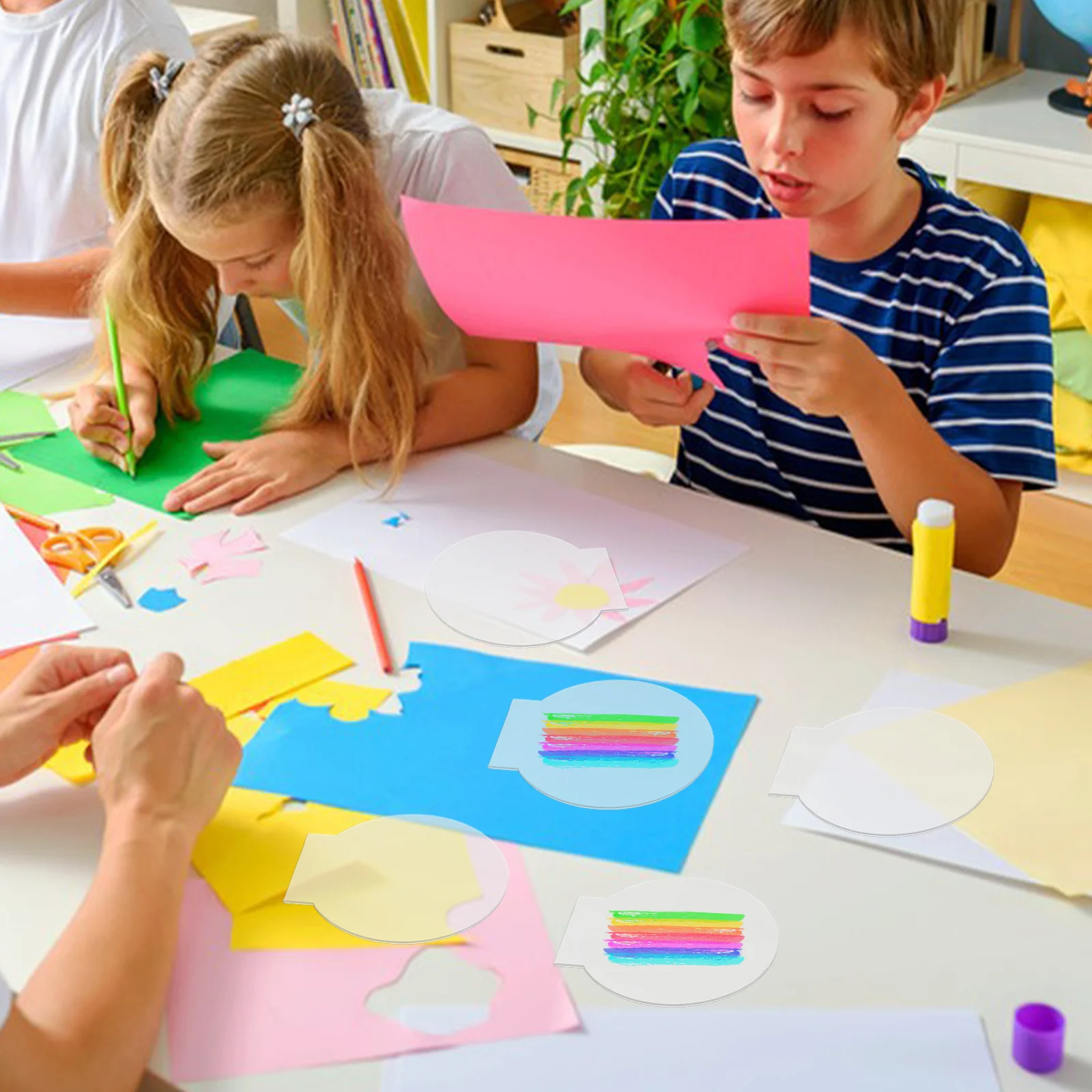 

10Pcs 2mm Clear Acrylic Sheets Transparent Blank Panels for LED Light Bases Signs and DIY Display Projects Round Plastic Sheet