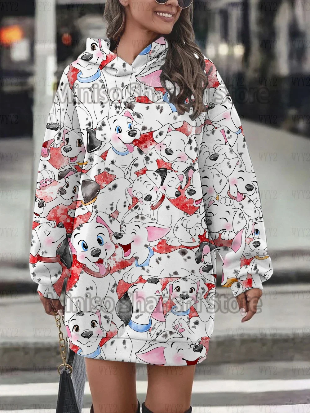 Women\'s new Disney hooded dress casual street minimalist style fashionable dress top hoodies 3d  moletom streetwear толстовки