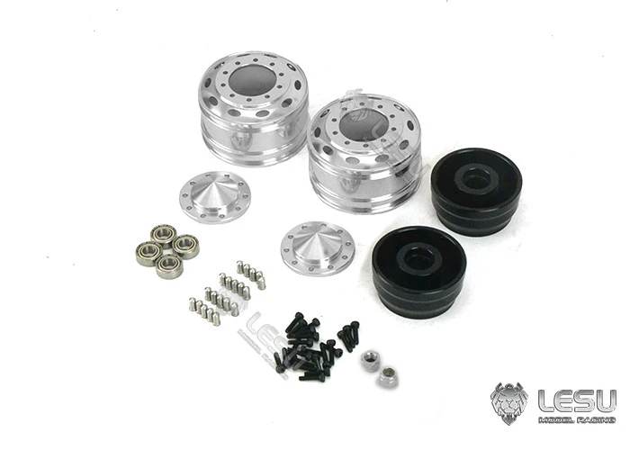 LESU Modell-Vorderradnabe für 1/14 Tamiya American Simulation Truck Modellspielzeug CNC Metall W-2059 LKW DIY Zubehör Spielzeug – Detail 9