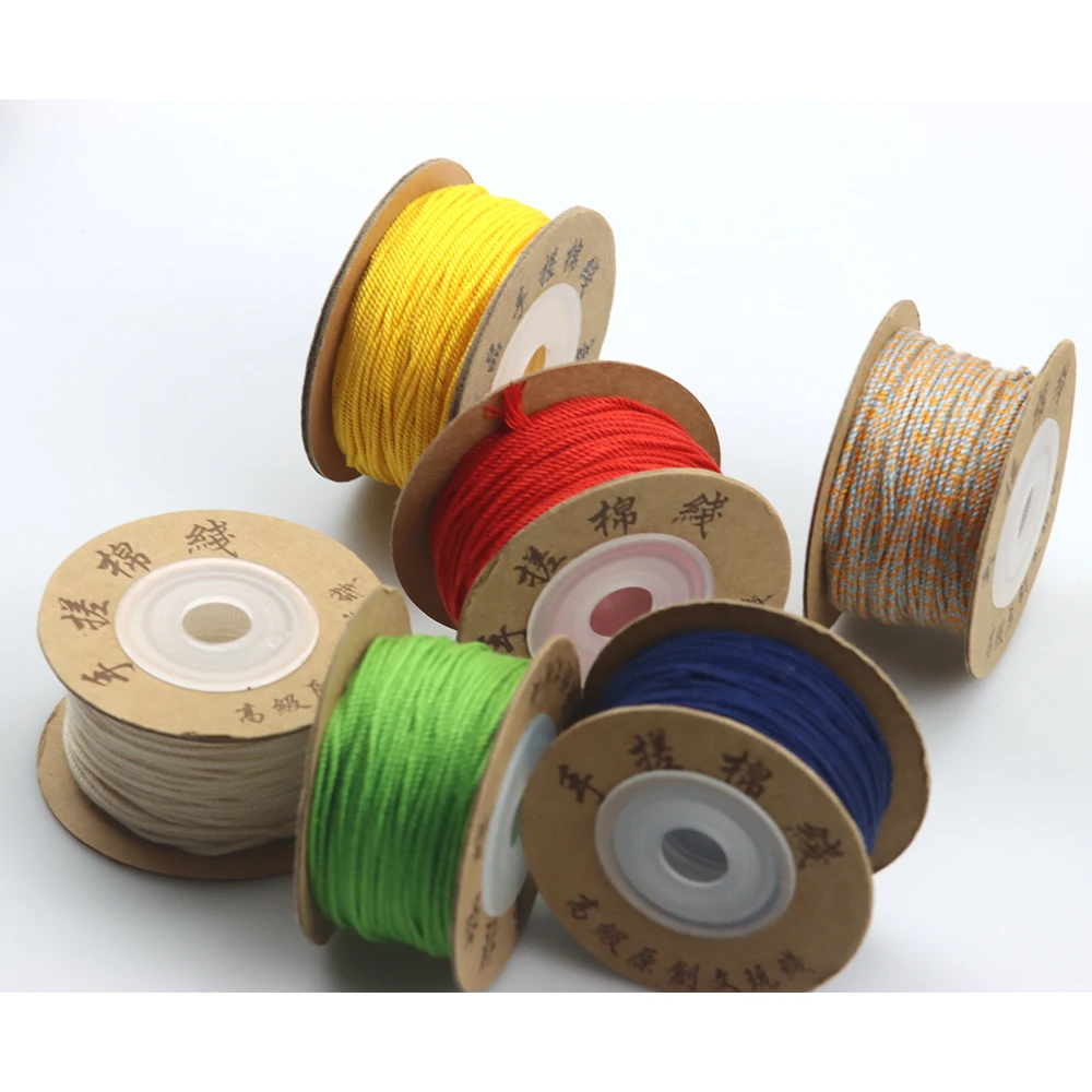 1MM/1.5MM Handmade Cotton Thread Tassel Thread DIY Colorful Bracelet Woven Tibetan Cotton Thread Jewelry  Accessories