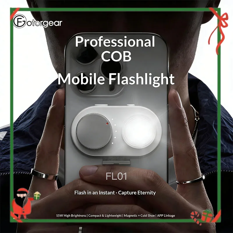 fotogear-フラッシュ-ワイヤレス-bluetooth-夜間撮影-インスタントフラッシュ-ソフトライト-モバイル撮影-屋外ポータブル-プロ仕様