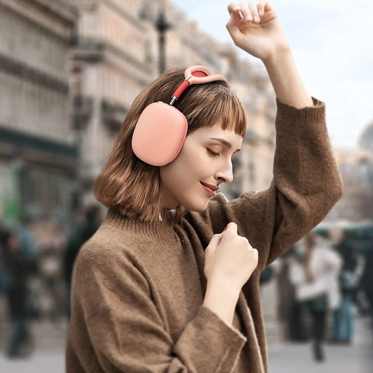 Funda protectora de silicona para auriculares Apple AirPods Max, cascos montados en la cabeza, resistentes a los arañazos