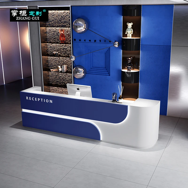 

Современный минималистичный деревянный стол с закругленными дугами, офисная мебель, стойка регистрации, шкаф для красоты, ресторан, счетчик наличных, Nas Atril