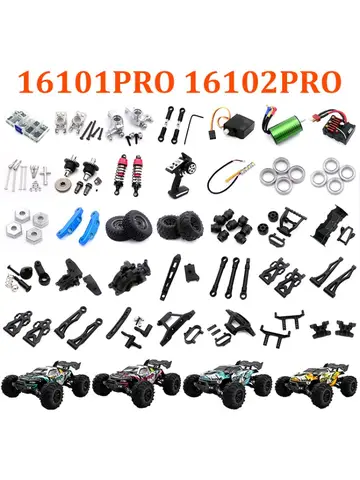 SCY 16101 PRO 16102 PRO RC Automotive Parts Turning Shaft Gear Bearing Pull Rod Steering Cup Swing Arm Motor Tire Screws