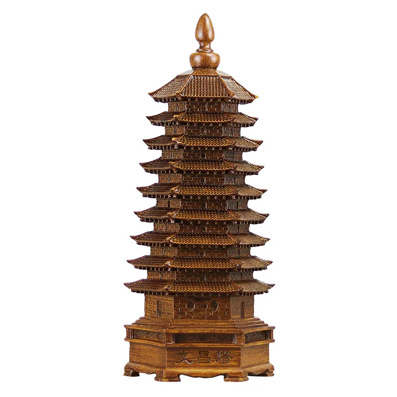 9-story wenchang tower ornaments as gifts for children, study desktop office decoration crafts