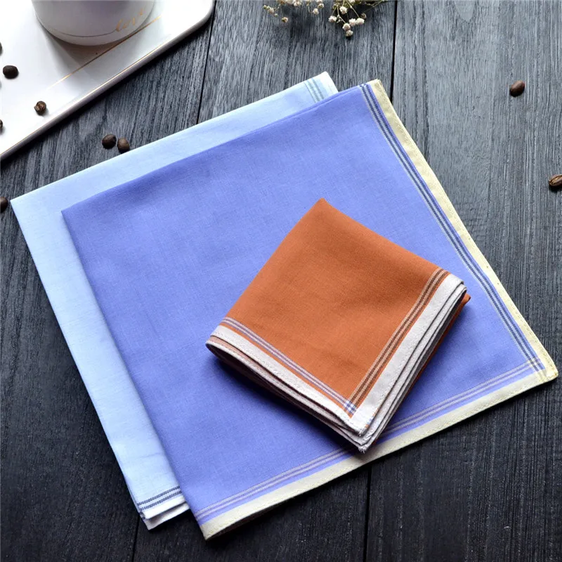 Exported To Japan's High-end Color Woven Solid Color Handkerchief Soft Thin Style 42x42CM