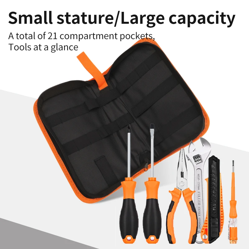 LUXIANZI Large Capacity Tools Bag Zipper Oxford Cloth Bag For Electric Drill Hardware Shockproof Tool Home Storage Box Carry Bag