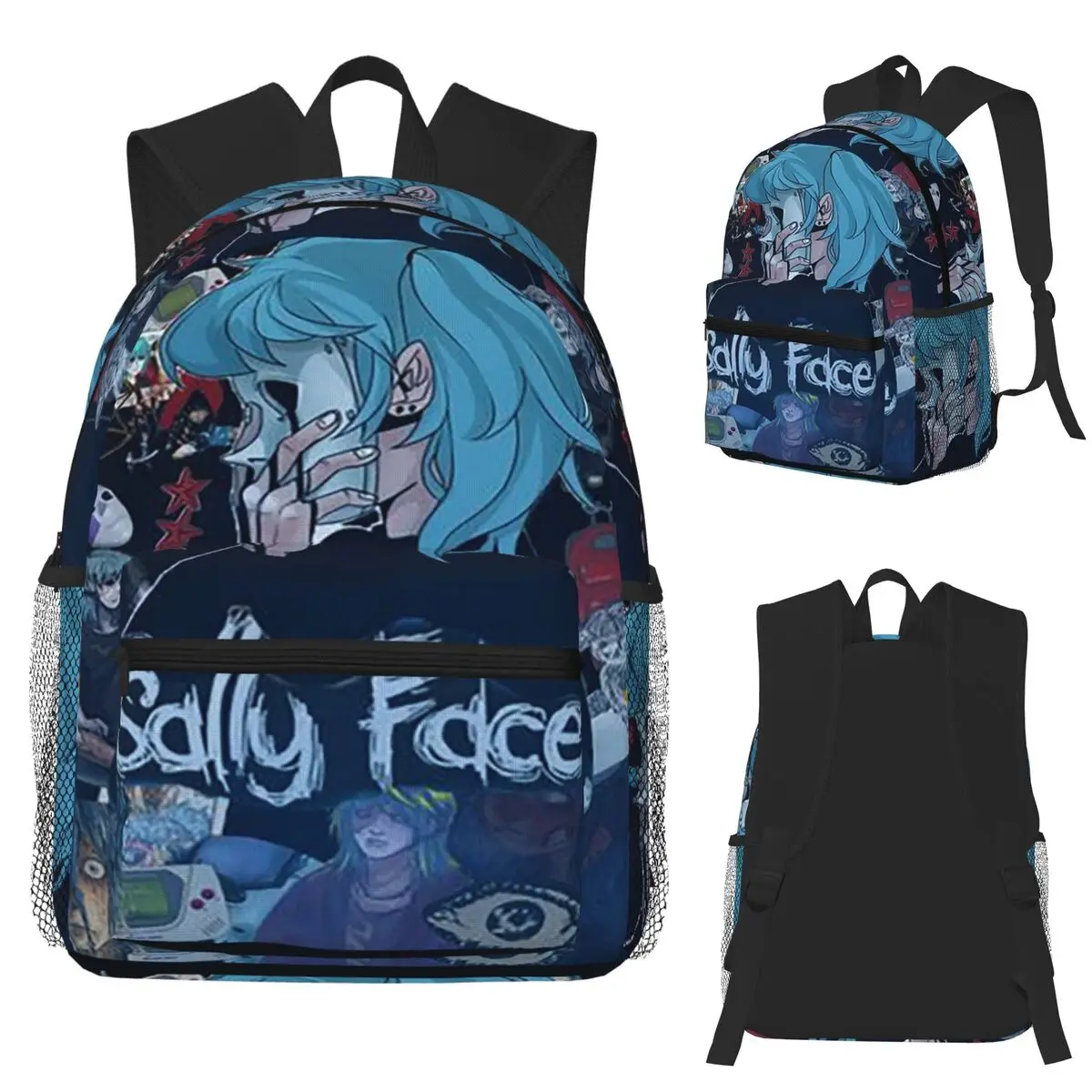

Sally Face Game Аниме SF Horror Sal Fisher Студенческий рюкзак Школьная сумка Походный дорожный рюкзак для мальчиков и девочек Сумка для книг Сумка на плечо