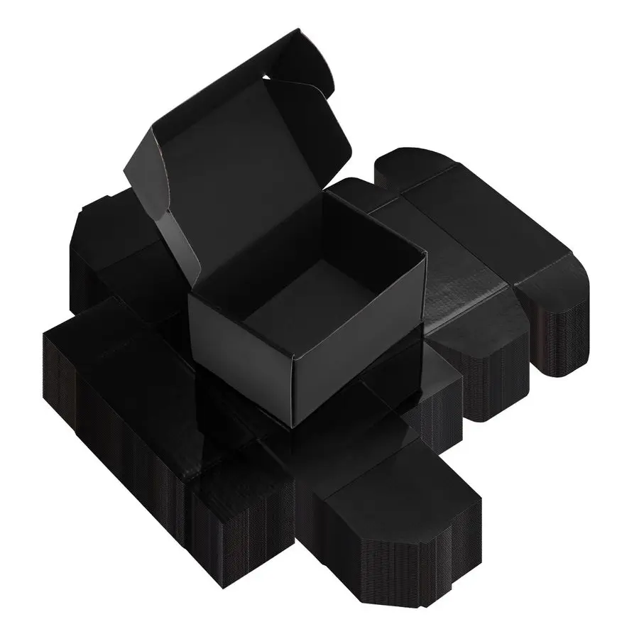 

40 Pack 6x4x3 Black Shipping Boxes, Small Cardboard Mailer Boxes for Small Business Shipping Packaging