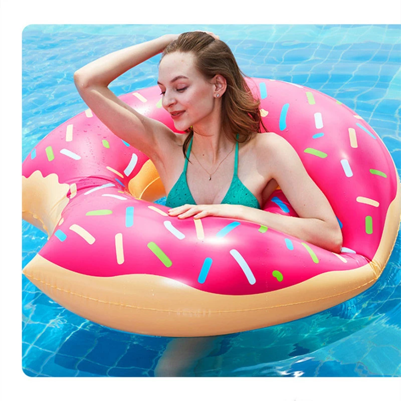 Kids Inflatable Swimming Ring Donut Shape Pool Float Beach Party Water Sport Kids Training To Prevent Drowning Swimming Circle