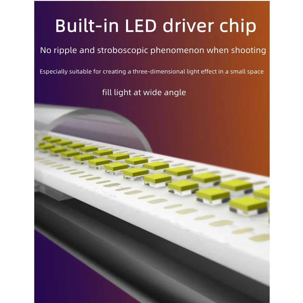 RGB LED portátil PD carga rápida Bluetooth Multicolor luz de fotografía ajustable con trípode soporte LED luz de relleno