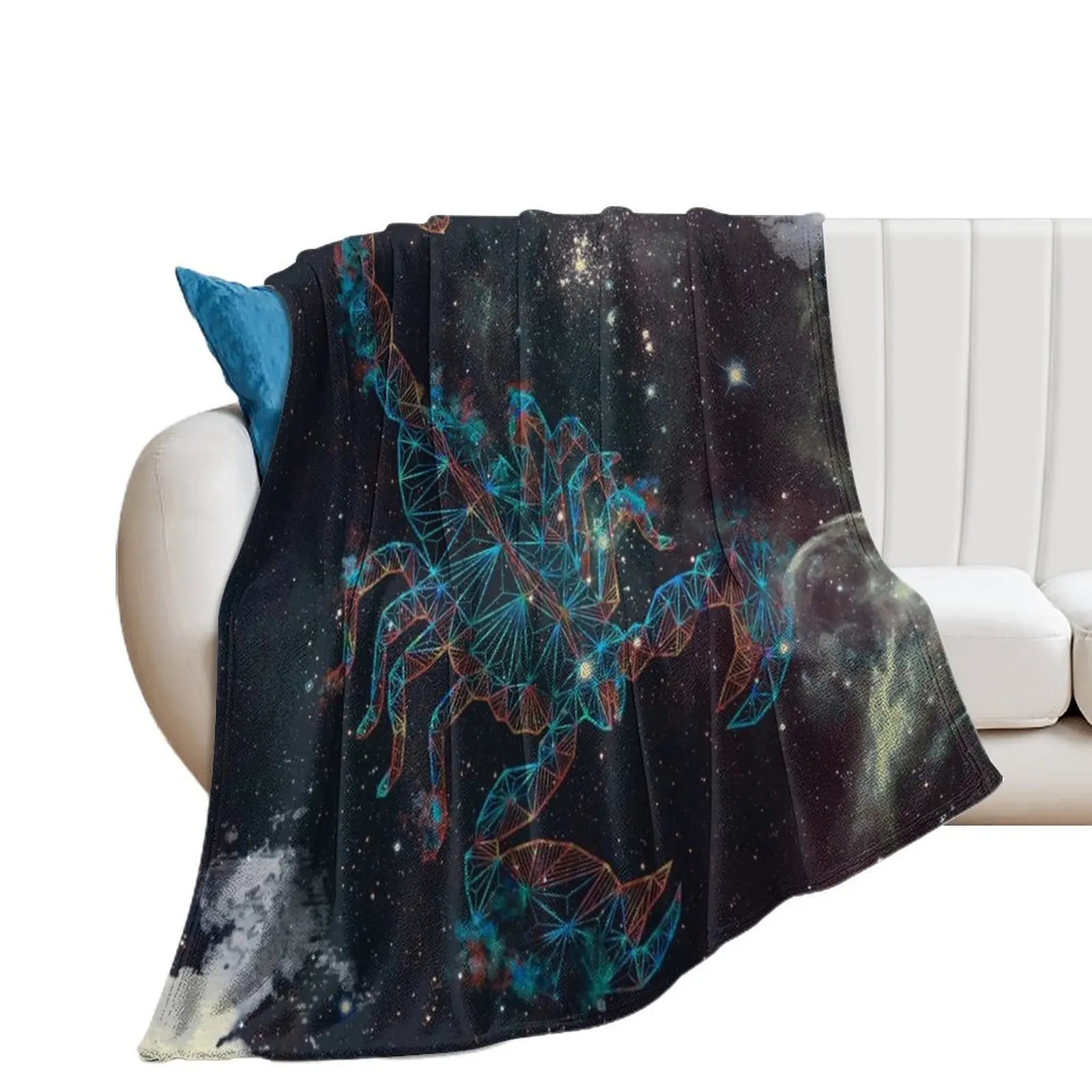 Celestial Scorpion Throw Blanket Vintage Luxury Designer Decoratives Blankets