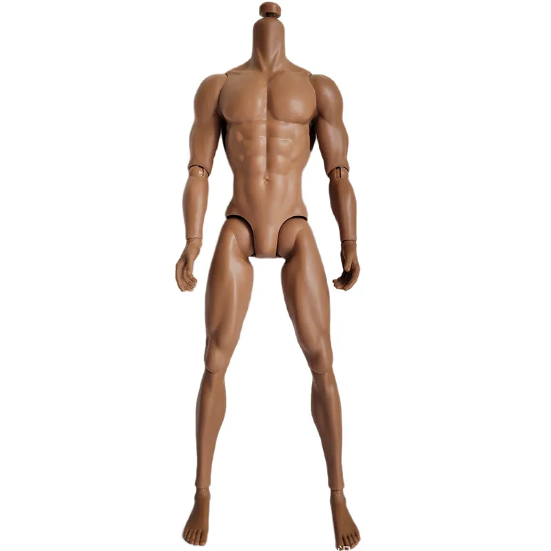 Original Mizi Adonis Muscle Body Latino Skin Tone 1/6 Dolls Joints Movable Male Doll Body Make Up Practice Blank Bald Head