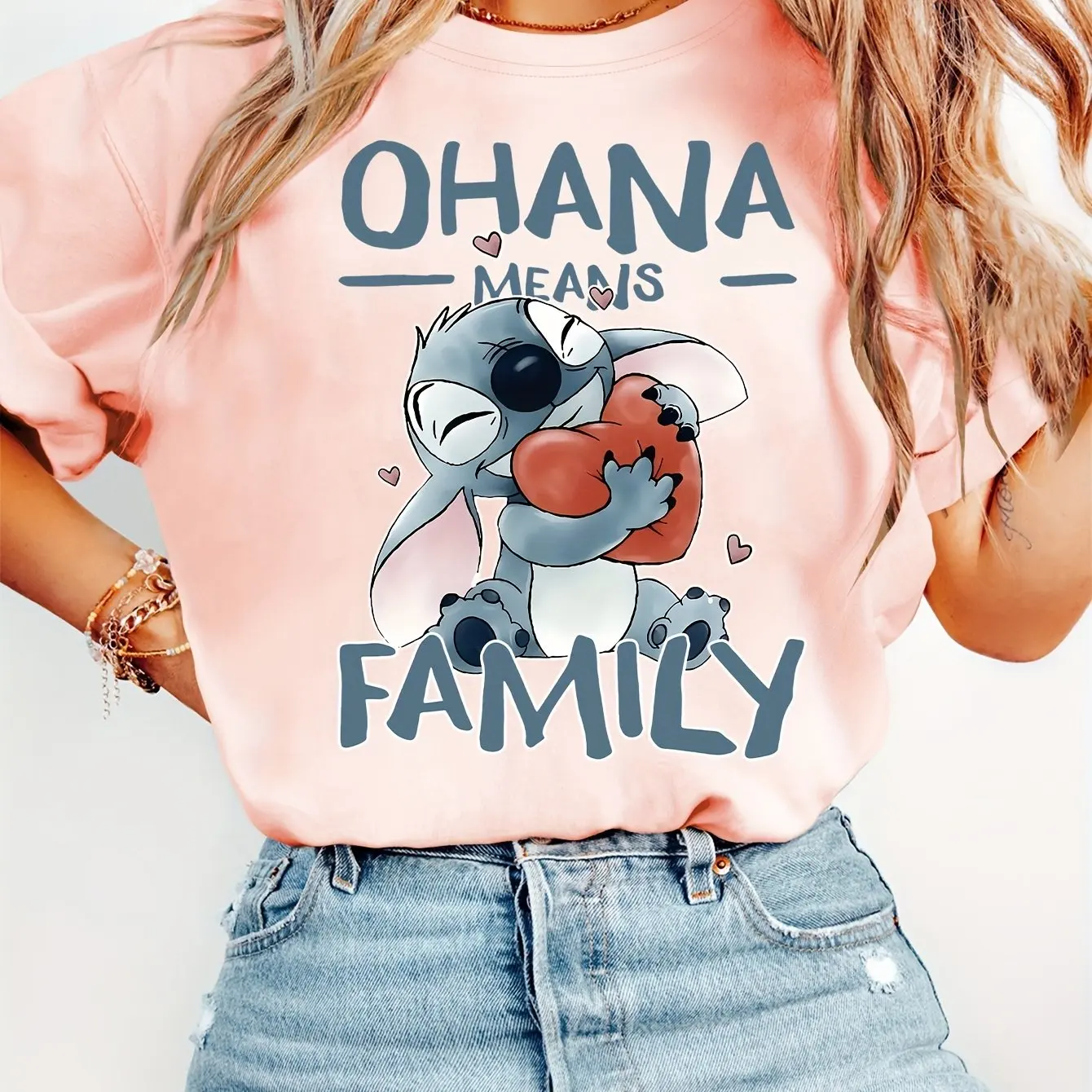 

Футболка с узором Disney Stitch, хлопковая мужская и женская уличная одежда, повседневная модная свободная футболка большого размера с короткими рукавами, унисекс, наряд для мероприятий