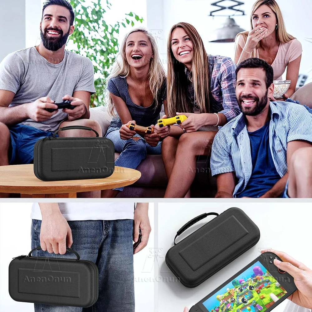 Switch 2用キャリングケース ゲームカードホルダー10個付き 耐衝撃性 傷防止 防水 プレミアムオックスフォード生地 ポータブルトラベルバッグ