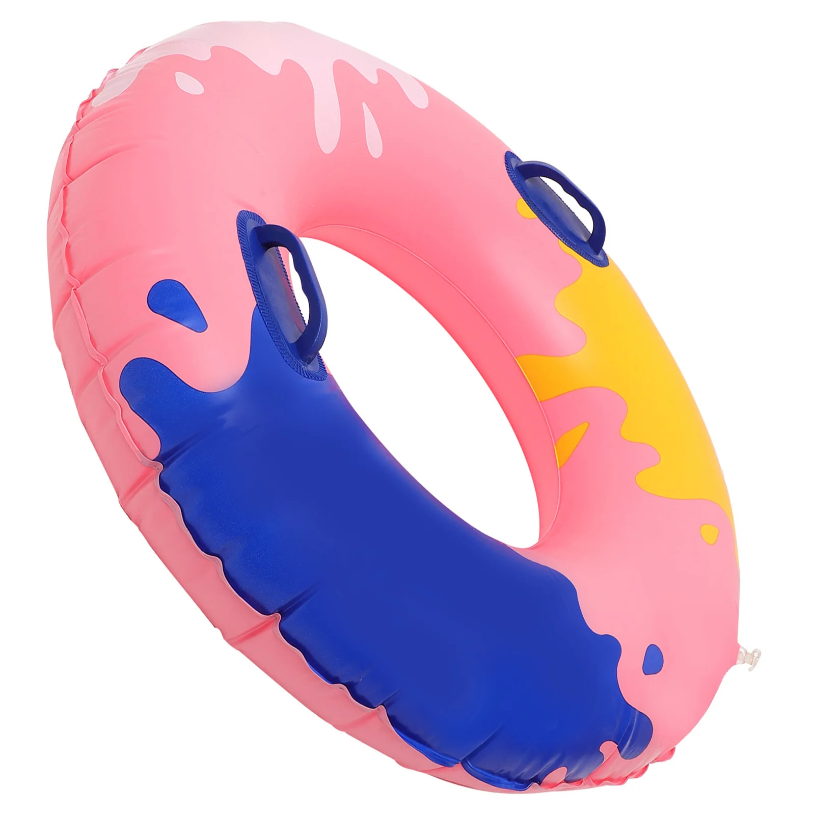 حلقة سباحة للبالغين قابلة للنفخ لحمام السباحة، ملحقات سباحة صيفية محمولة وخفيفة الوزن، تصميم رائع لحفلات البحيرات والشواطئ