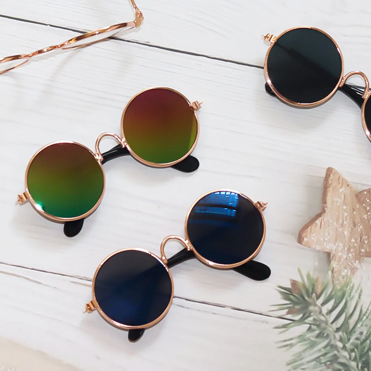 Mini Doll'S Clothes Outfit Accessories Sunglasses Metal Frame Glasses For Labubu Glasses Accessories