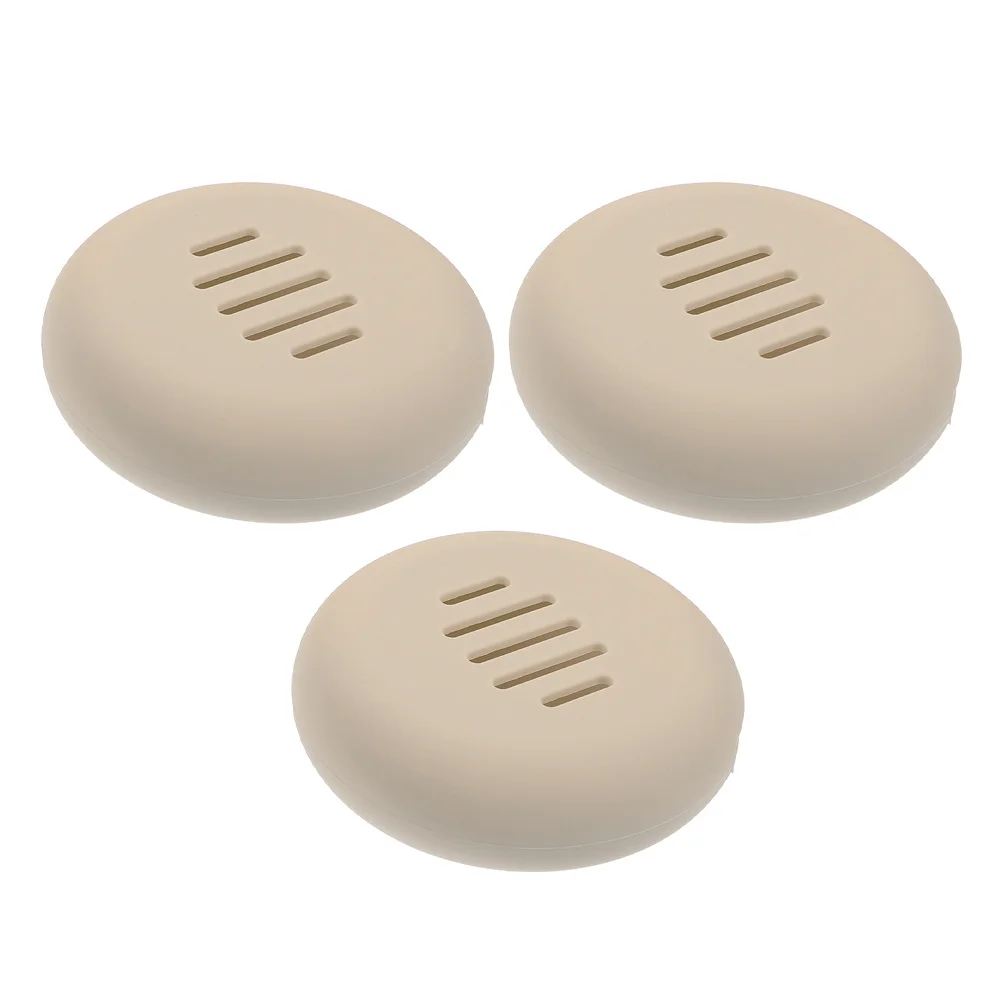 

3Pcs Silicone Makeup Puff Case Travel Makeup Sponge Holder Portable Powder Puff Storage Soft Comfortable Container