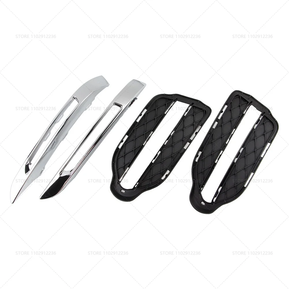 for 2013-2015 X204 W204 Mercedes Benz GLK-Class Front Bumper Fog Light Grill Grille Cover 2048853374 / 2048857123 / 2049065401 view 3