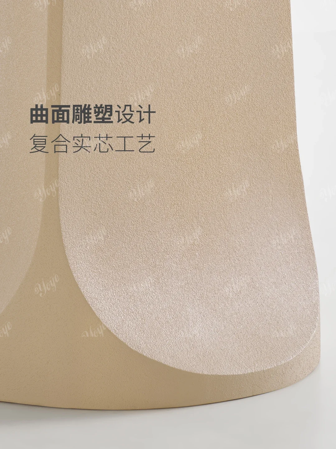 B French Retro Wind Rock Slab Cave Stone Round Dining Table Modern Simple Home Dining Table And Chair Combination