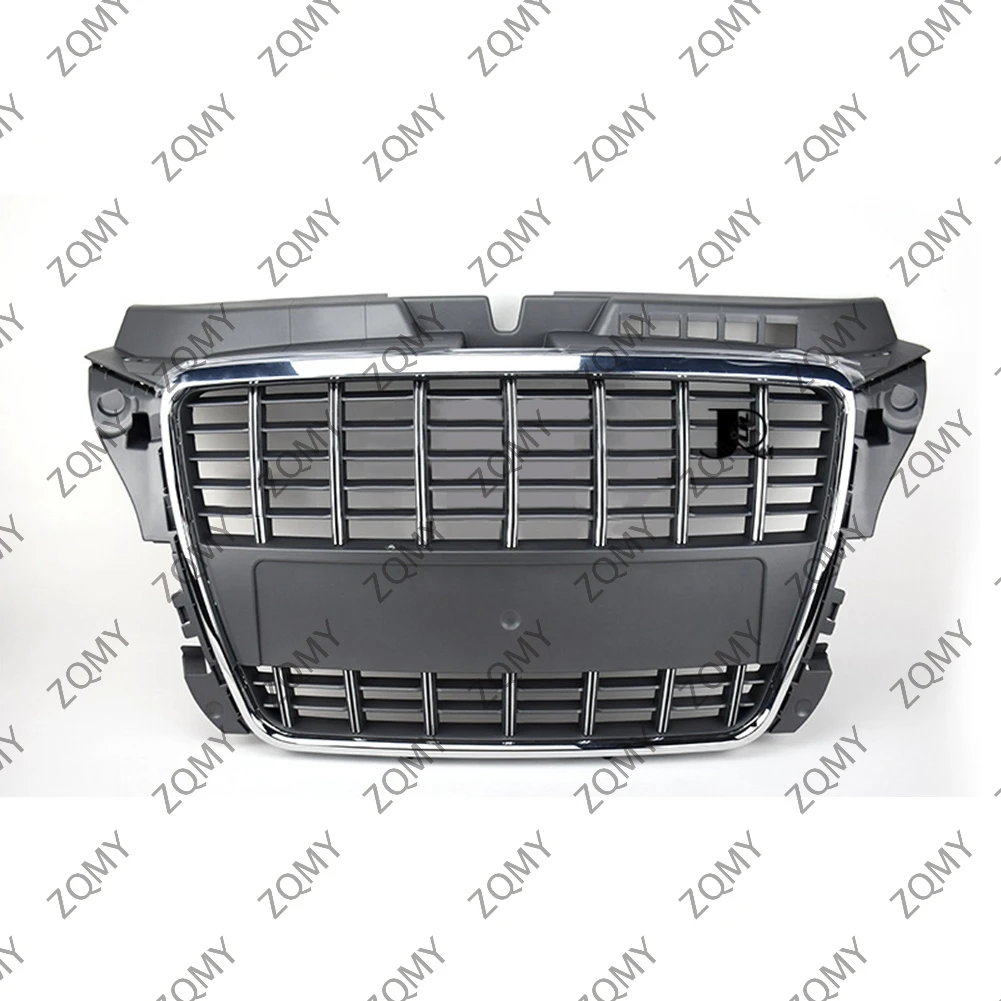 

With/Logo For Audi A3/A3L 2007 2008 2009-2011 2012 Car Front Bumper Grille Centre Panel Styling Upper Grill (Modify S3 style)