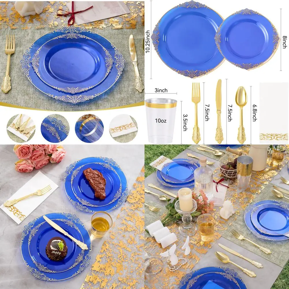 Gold Plastic Plates…