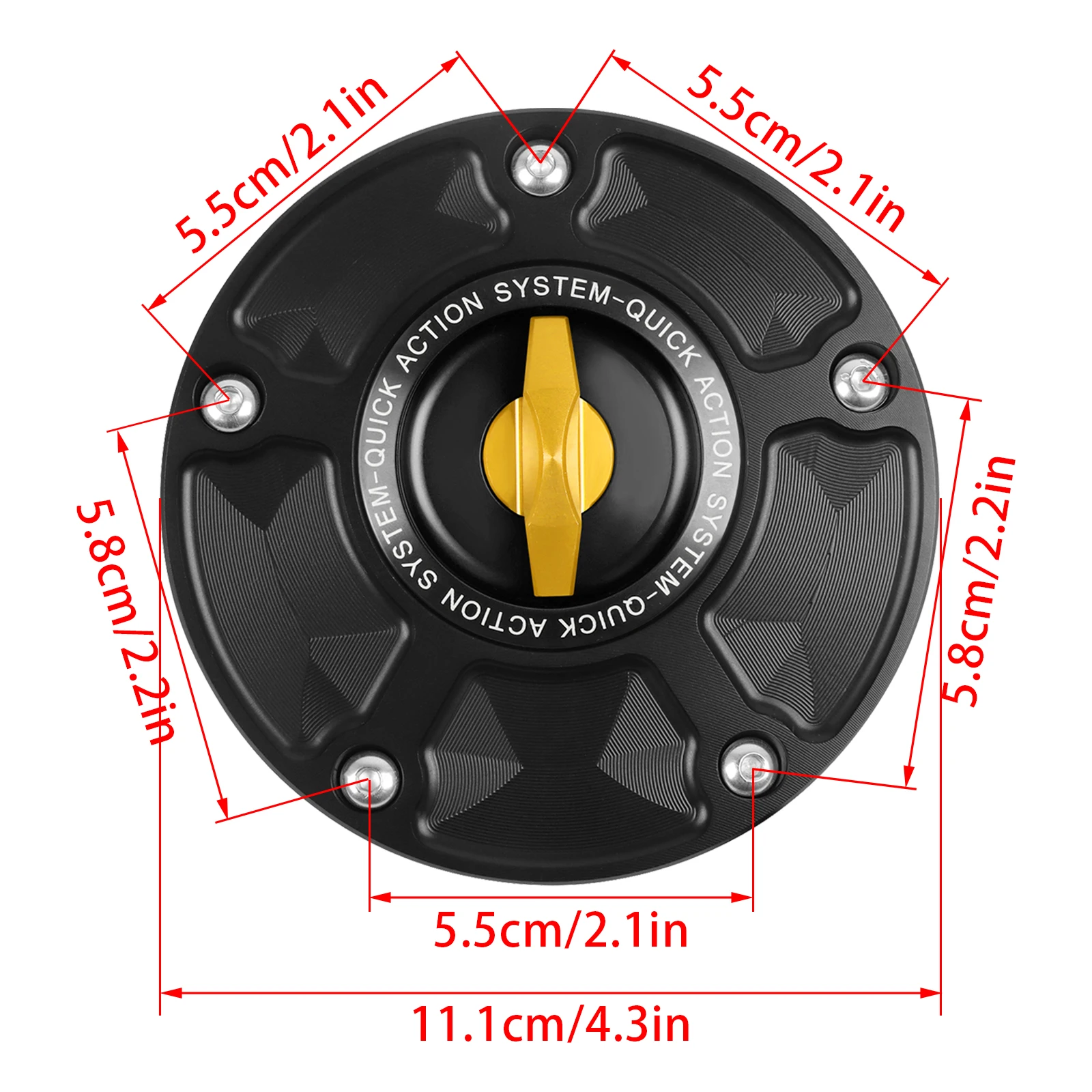 For Kawasaki Z650 Z750/R Z1000/SX EN-6N ZX-6R ZX-10R ER-6R Z800 NINJA H2/R Keyless Quick Release Tank Fuel Caps Gas Cover Case