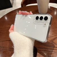 Transparent Case For Samsung Galaxy S22 S23 S21 Ultra S20 FE Plus A55 A16 A36 S25 A56 A26 A52 A54 A53 5G S24 Silicone Cover
