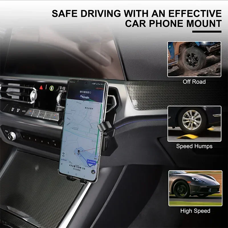 

Car Center Dashboard Air Outlet Cell Phone Holder For BMW 3 Series G20 2020-2022 Mobile Bracket Stand Accessories