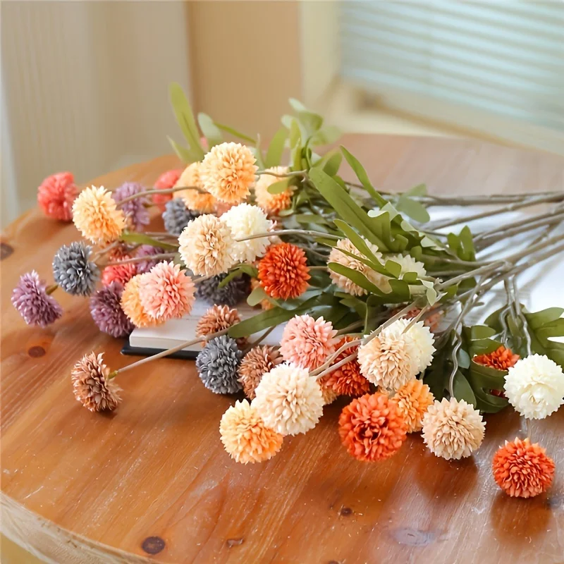 5 Stück realistische künstliche Blumen für die Inneneinrichtung, Hochzeitsfeier-Dekoration, Blumenarrangement, simulierte Pflanzen – Detail 7