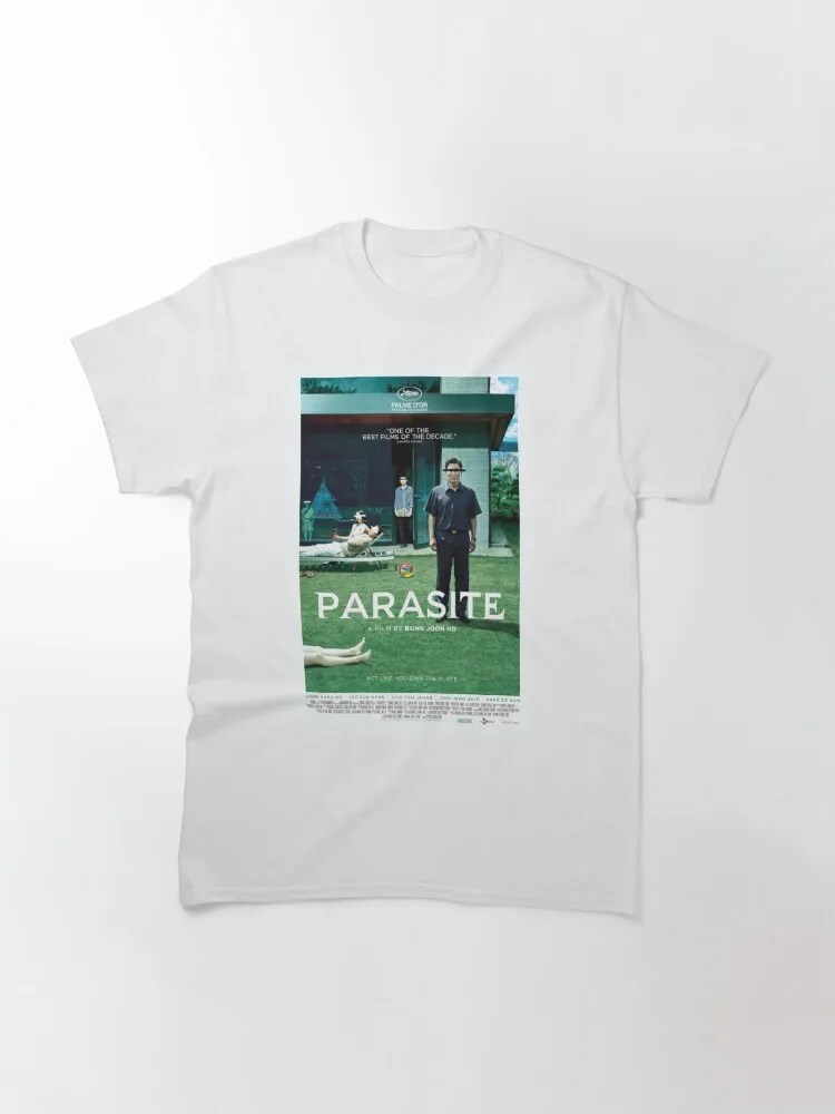 Parasite 2019 (v2) Classic T-Shirt  Back Print Loose Oversized 100% Cotton Tops