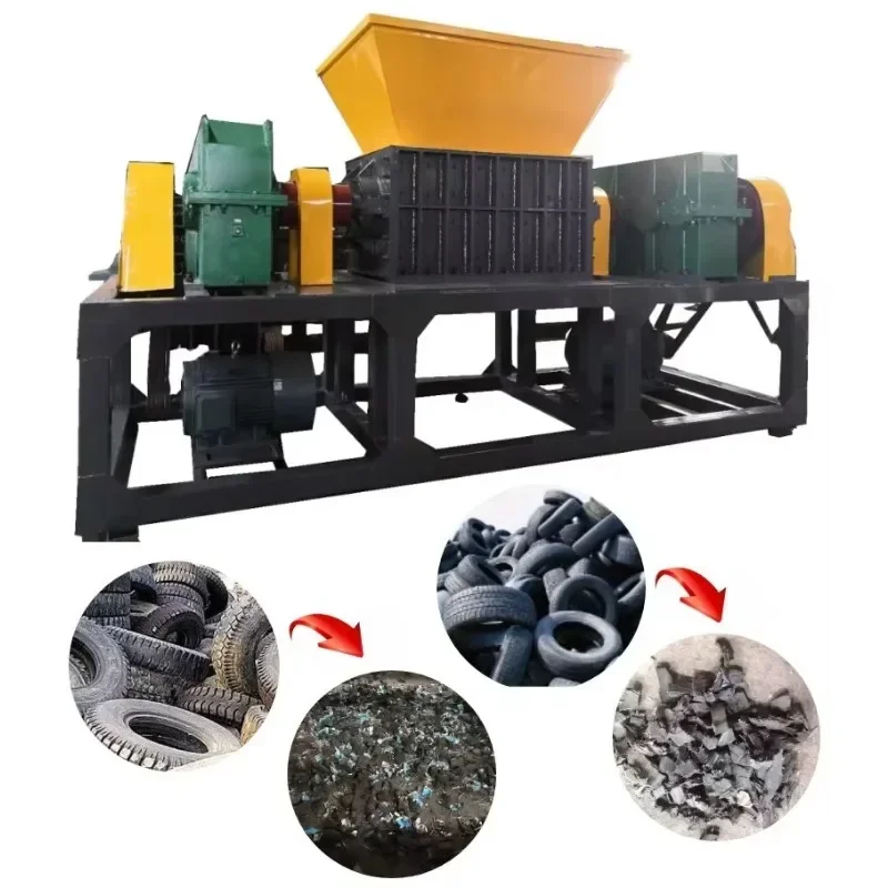 Band Shredder Plant Afval Band Recycling Metalen Schroot Shredder Machine Zware Schroot Metaal Plastic Crusher Shredder Machine