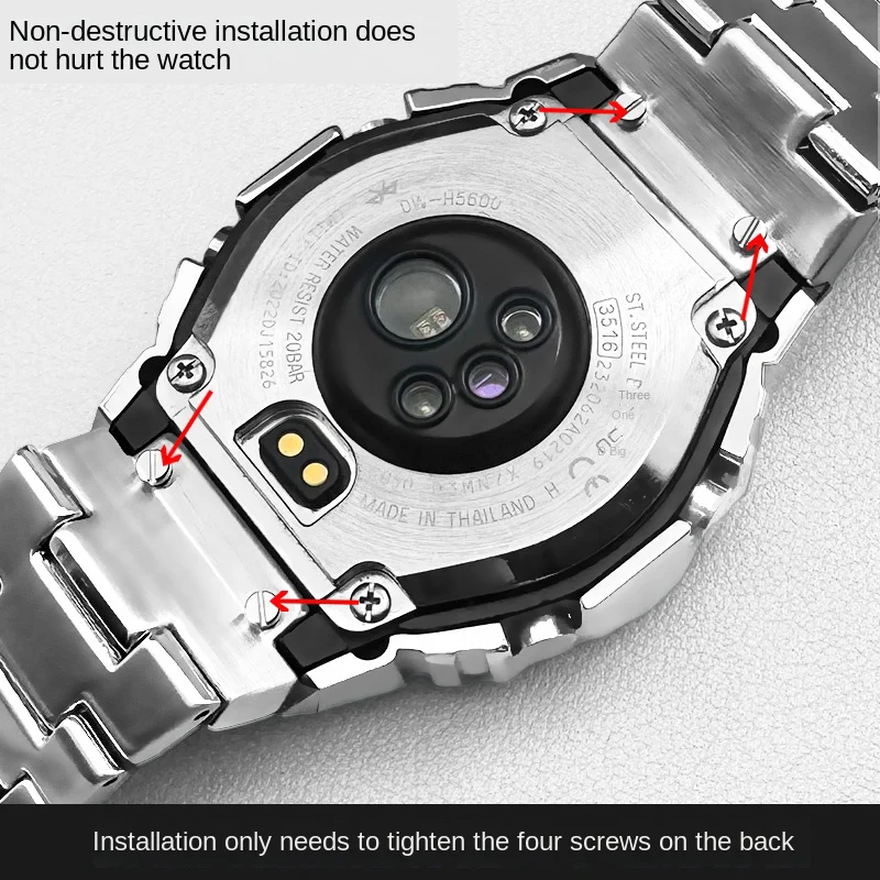 DW H5600 Solid metal Mod Kit For Casio G-SHOCK 3516 DW-H5600MB