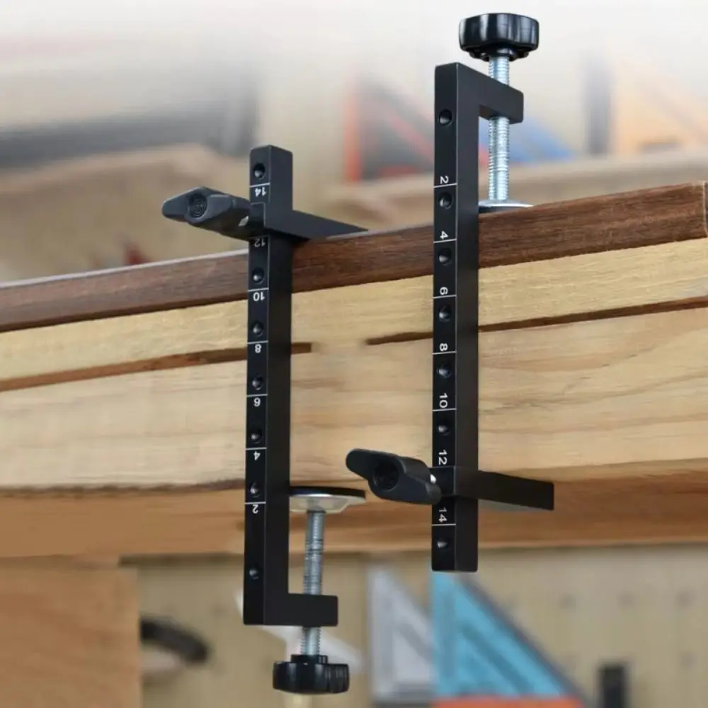 

1pc Adjustable Woodworking Clamp Micro-Adjustment Handle Steel Construction C-Clamp Thickening Widening 143mm Size