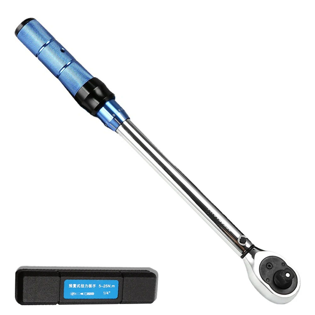 1/2 Inch Drive 20~210Nm Preset Adjustable Auto Repairs Torque Wrench Chrome Vanadium Steel High Precisions Torque Wrench