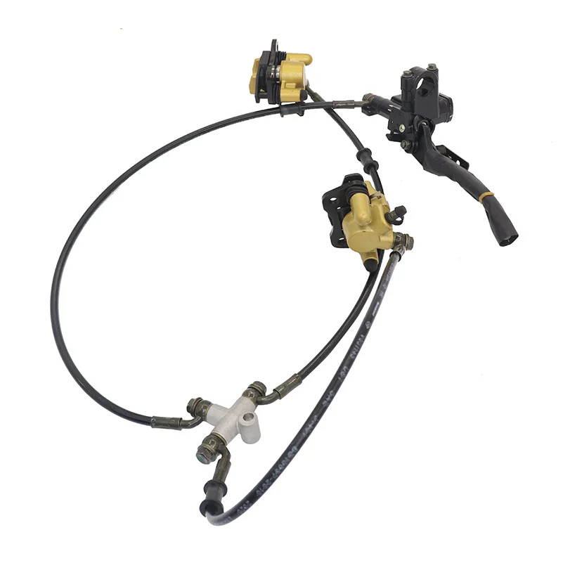 Front Twin Disc Brake master cylinder hydraulic Caliper System For DIY 50cc-125cc ATV Buggy Karting Quad Bike Accessories view 5