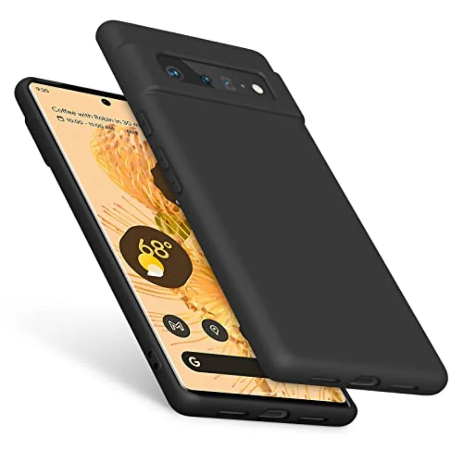 

TPU Case for Google Pixel 6 Pro, Durable Protective Shockproof Phone Case, Soft Anti-Scratch Smart Phone Cover for Women Men Bl