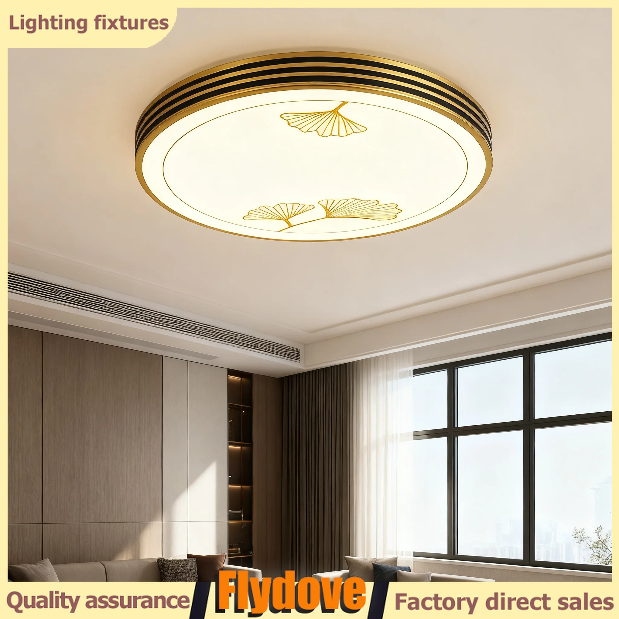 

Tri Color Circular Ceiling Light with Diameters of 30cm, 40cm, 50cm, Adjustable Brightness RC Controlled Bedroom Ceiling Light