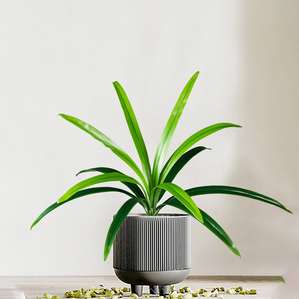 50–65 cm künstliche Magnolienpflanzen, tropischer Drache, Bart, Gras, gefälschte Orchideenblätter, grüne Schwertblätter für Zuhause, Büro, Party-Dekoration – Detail 3