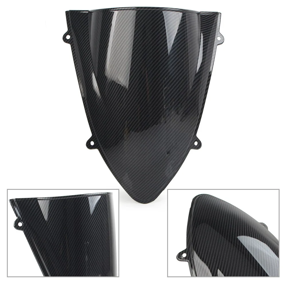 

Carbon Fiber ABS Windshield Wind Screen Shield Double Bubble For Kawasaki Ninja 250 250R EX250 2008 2009 2010 2011 2012