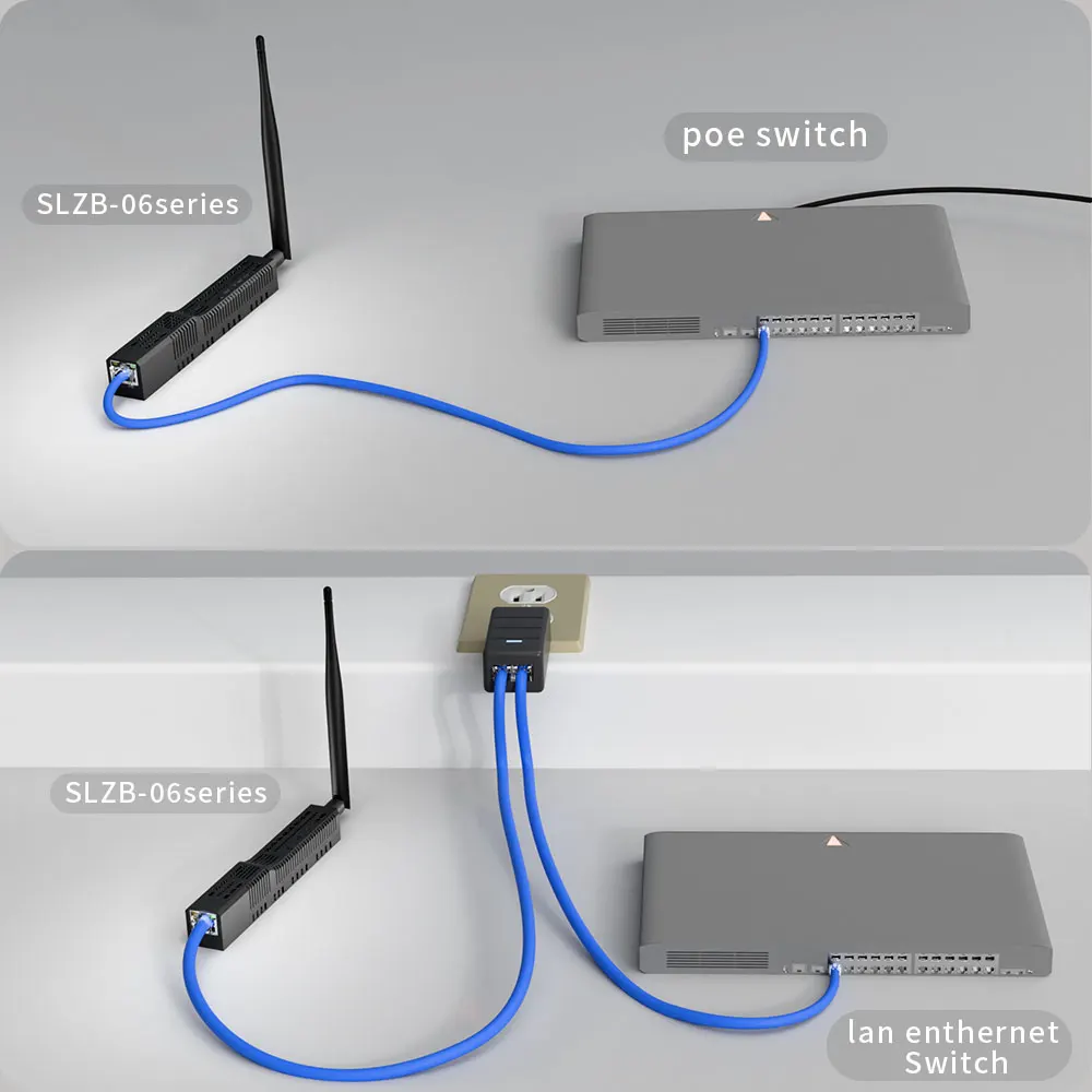 SMLIGHT SLZB-06/M/P7/P10 Zigbee 3.0 to Ethernet,USB,and WiFi gateway coordinator,works with Zigbee2MQTT,Home Assistant,ZHA