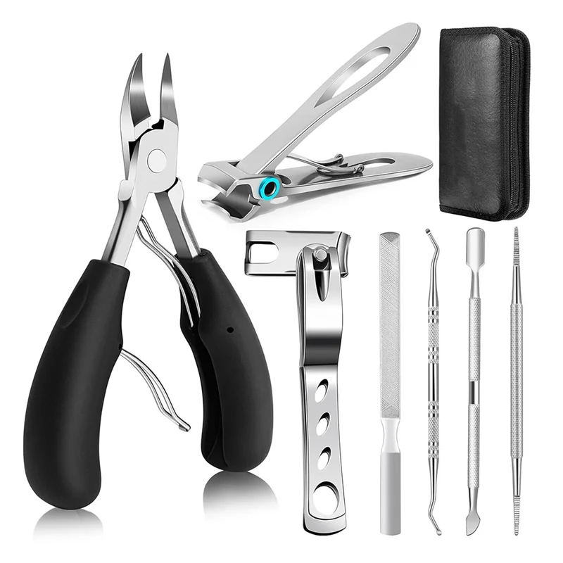 

AT43-Toenail Clippers For Seniors With Thick Toenails, Heavy Duty Toe Nail Clippers For Adults, Long Handle Toenail Clippers